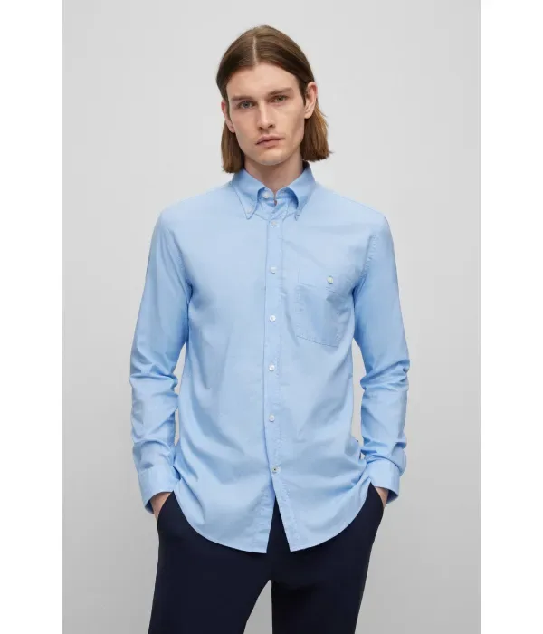 Рубашка S-ROAN-BD-1P-C1-233 slim fit Boss, небесно-голубой — фото 2