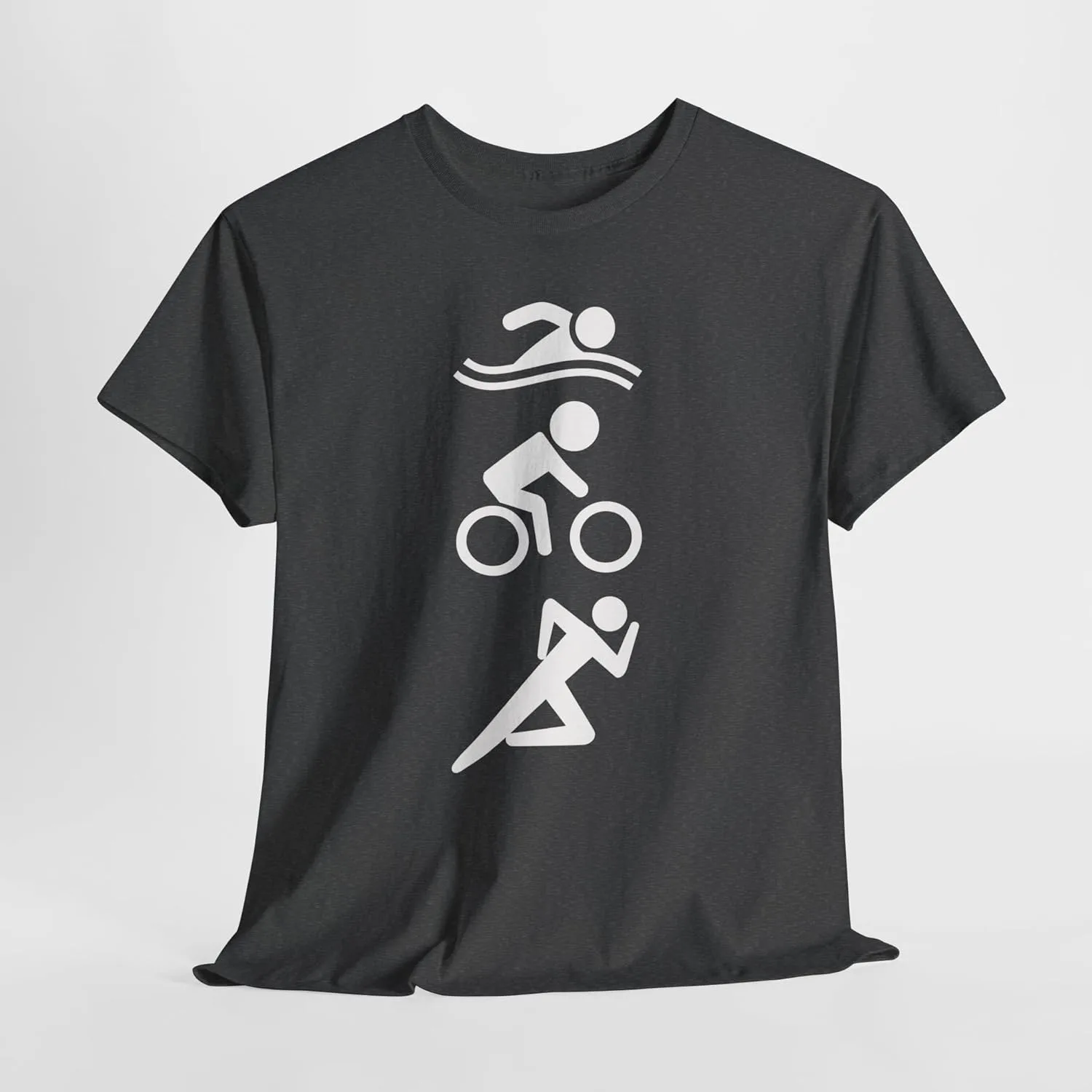 Футболка Unisex Heavy Cotton для триатлона Swim Bike Run — фото 4
