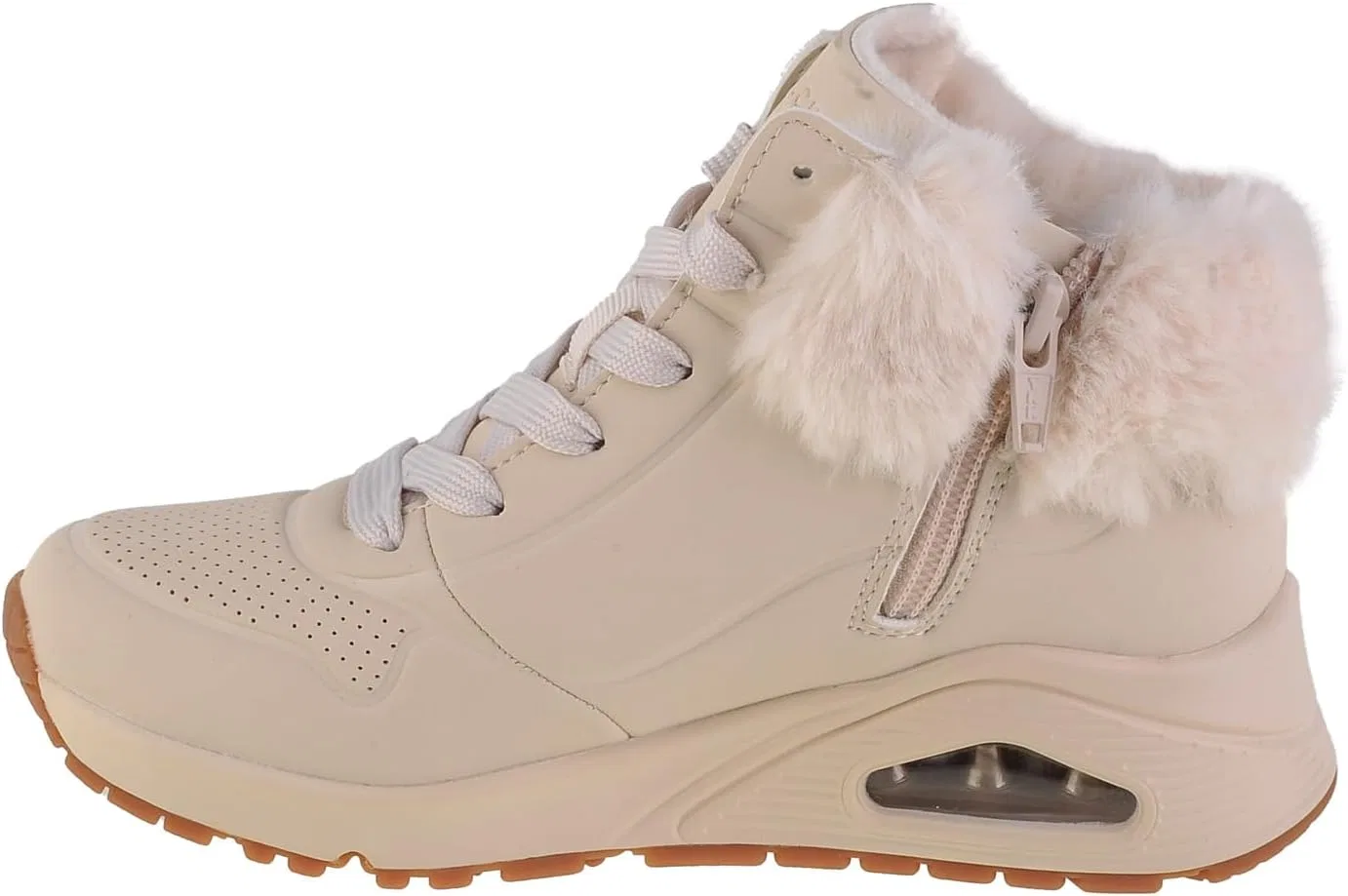 Осенние зимние кроссовки Skechers Mädchen UNO, Natural Synthetic Trim — фото 3