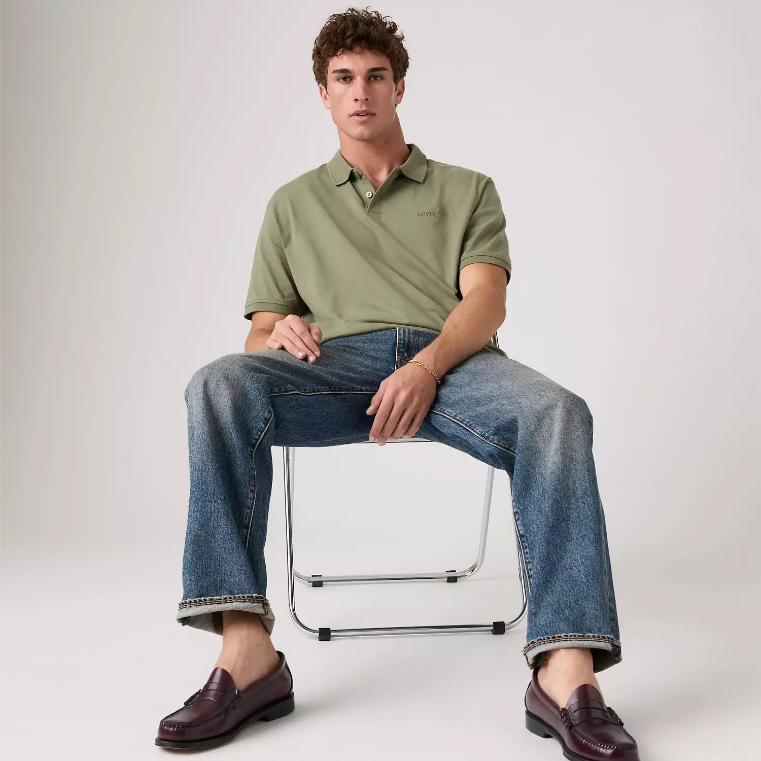 

Рубашка Levi's, зеленый