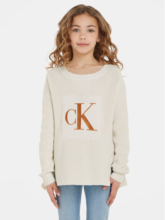 

Свитер обычного кроя Calvin Klein, экрю
