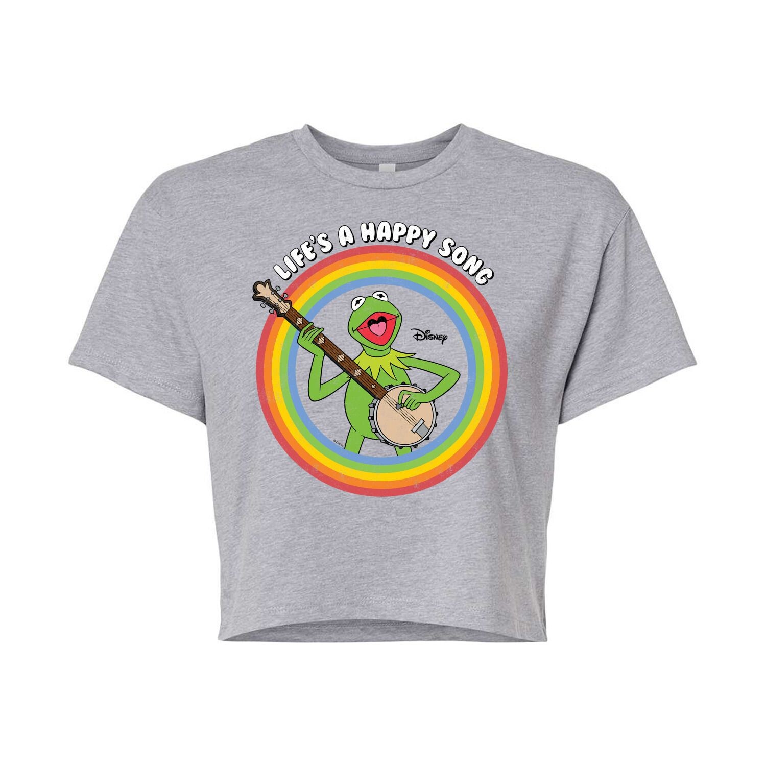 

Укороченная футболка Disney's The Muppets Juniors Happy Song Licensed Character, серый