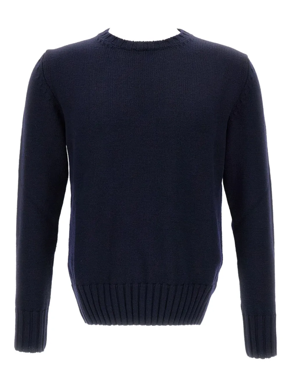 

Рифленый свитер с круглым вырезом Customer Lovers, синий