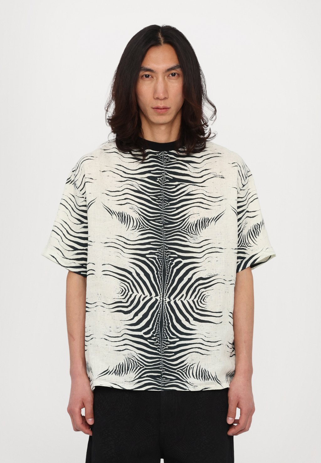 

Футболка с принтом MINI ZEBRA COOL FIT TEE Roberto Cavalli, белый