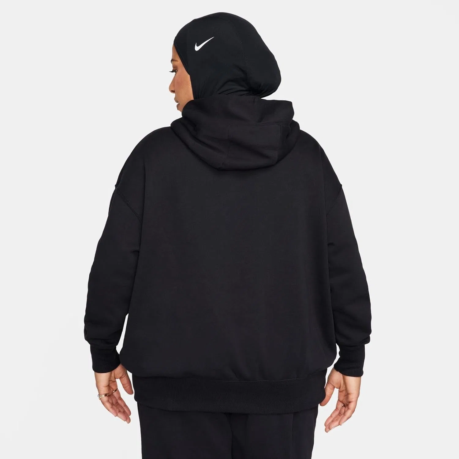 Худи Nike Sportswear Phoenix Fleece, Black/Sail — фото 3