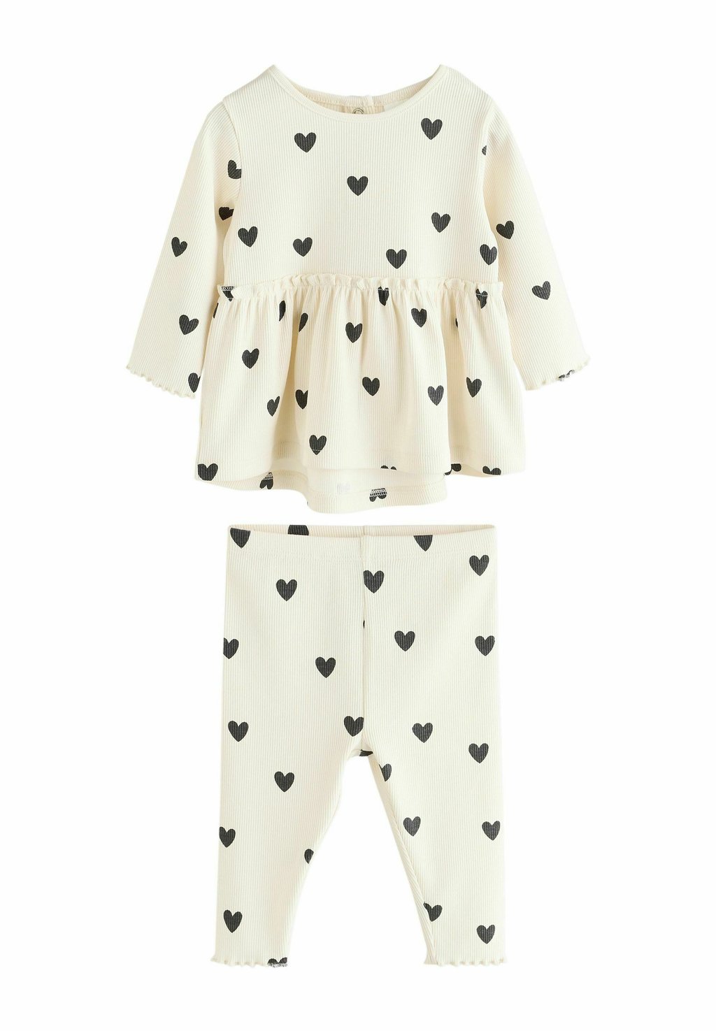 

Футболка с длинным рукавом REGULAR FIT-2 PIECE FRILL SET Next, черный