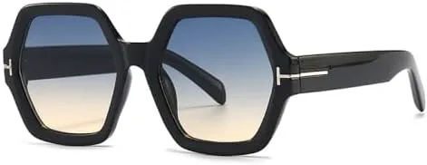 

Модные солнцезащитные очки Polygon 2027 для женщин, ретро-очки большого размера, женские солнцезащитные очки, мужские очки с защитой от УФ-излучения UV400 MTZJH, C6