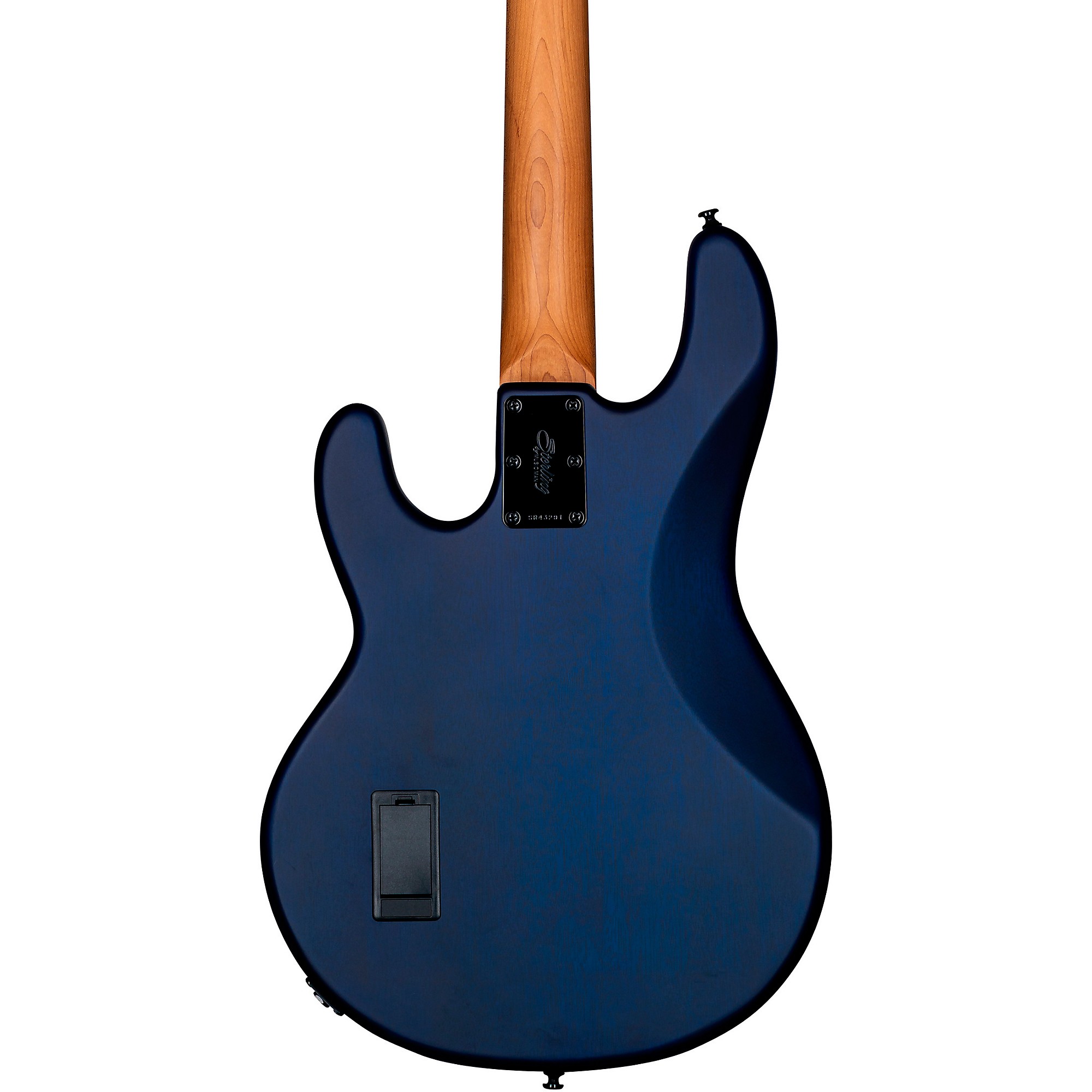 

Sterling by Music Man StingRay Ray34 Берл Топ Накладка на гриф из палисандра Электробас-гитара Neptune Blue Satin