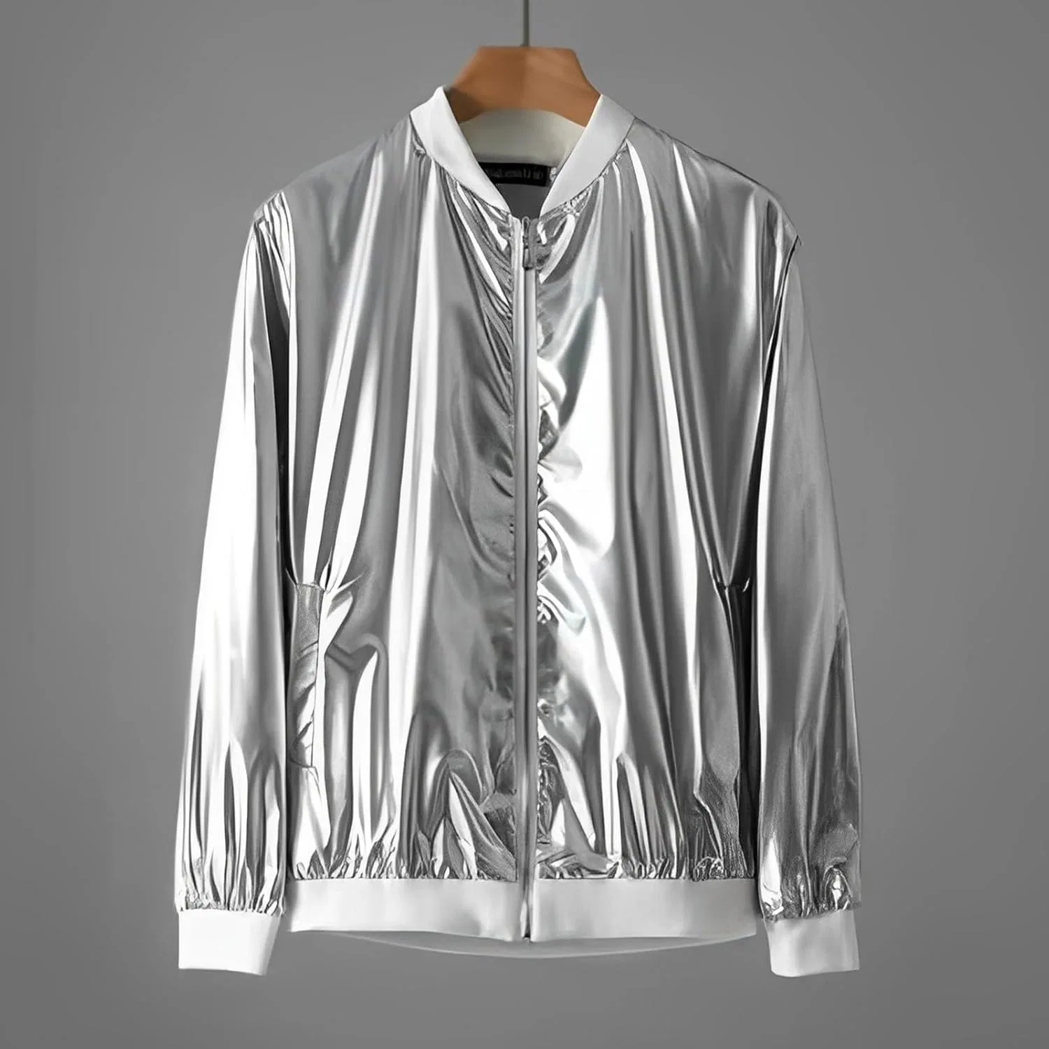 Куртка мужская легкая, Polyester, Silver — фото 2