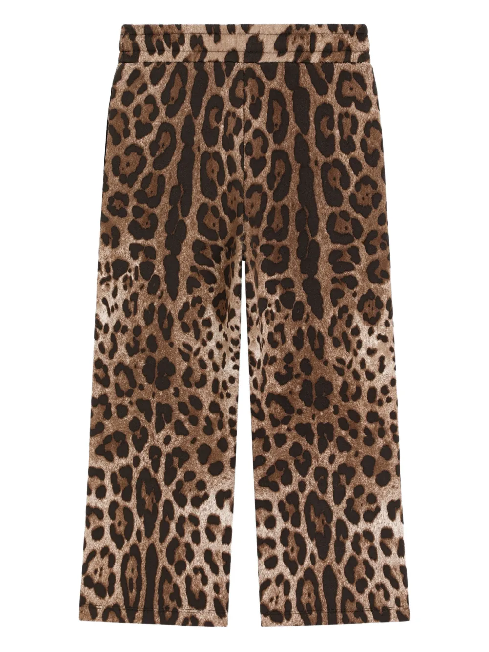 Брюки с кулиской и леопардовым узором Dolce & Gabbana Kids, коричневый — фото 2