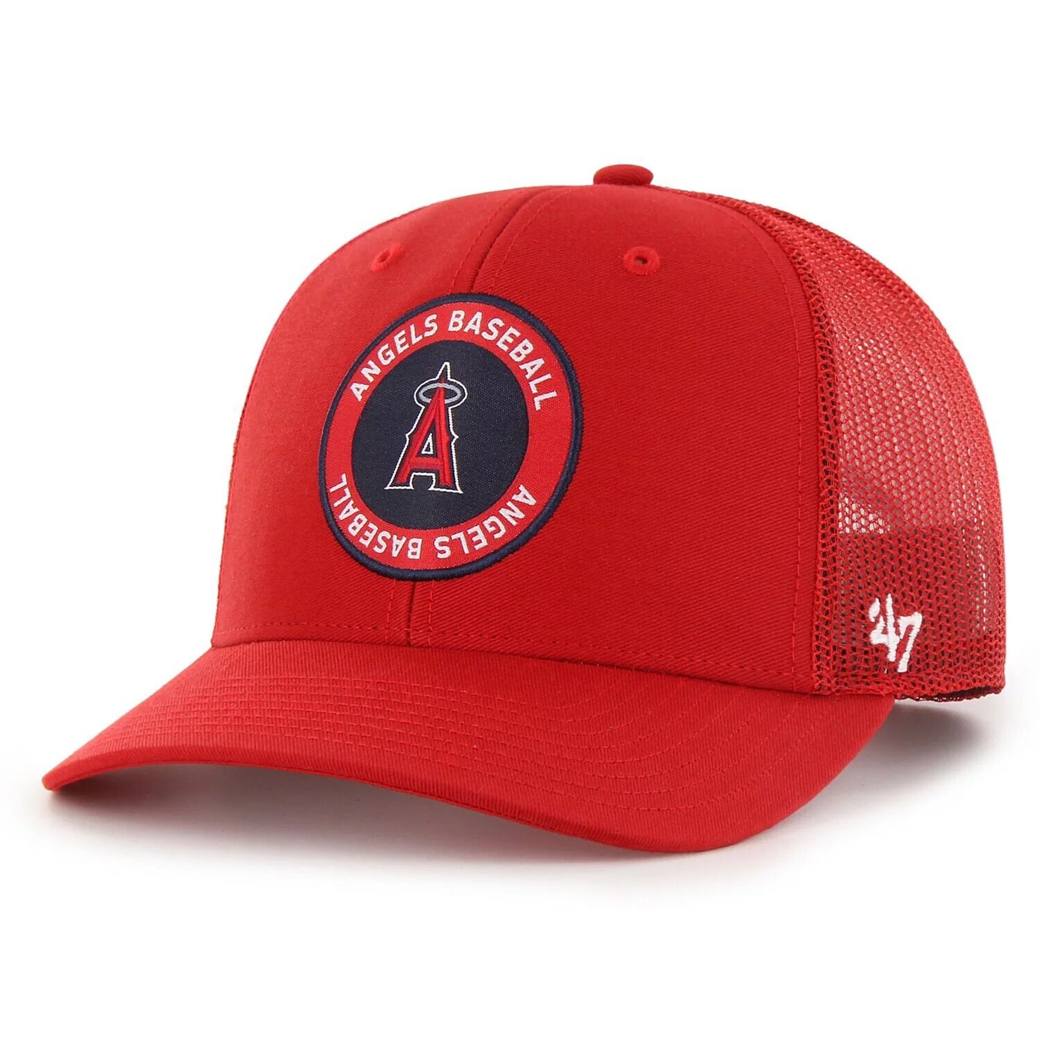 

Мужская красная регулируемая шляпа '47 Los Angeles Angels Trucker