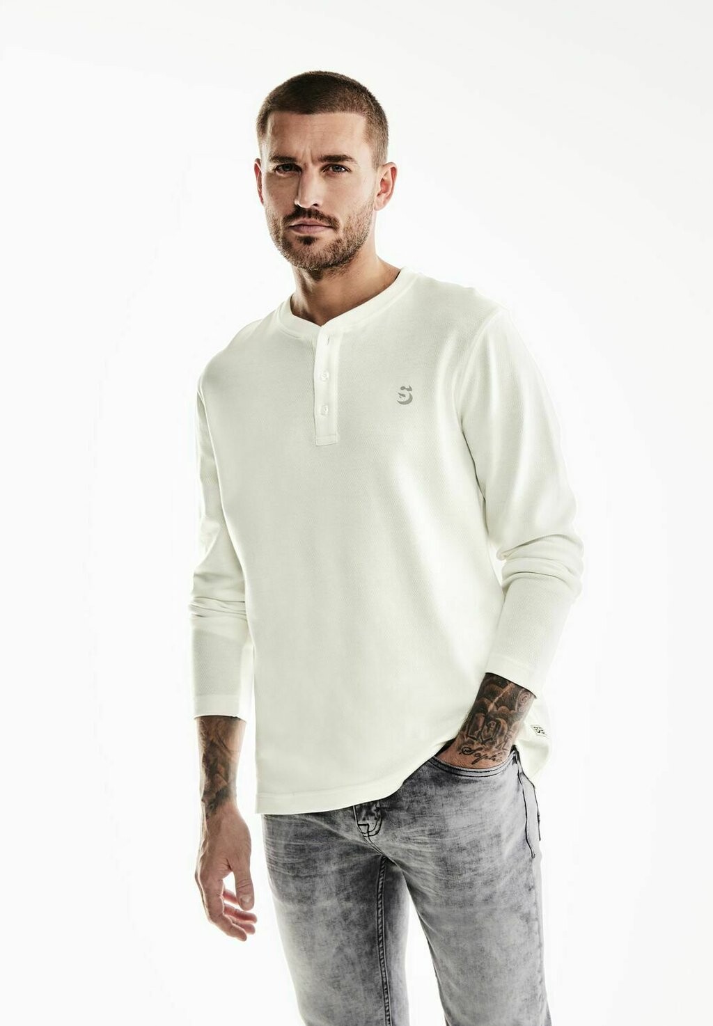

Рубашка с длинным рукавом STRUKTUR HENLEY Street One MEN, цвет weiß