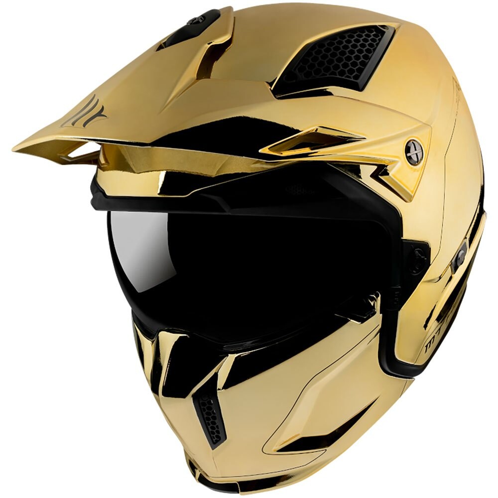 

Шлем MTs Streetfighter SV Chromed Convertible, золотой