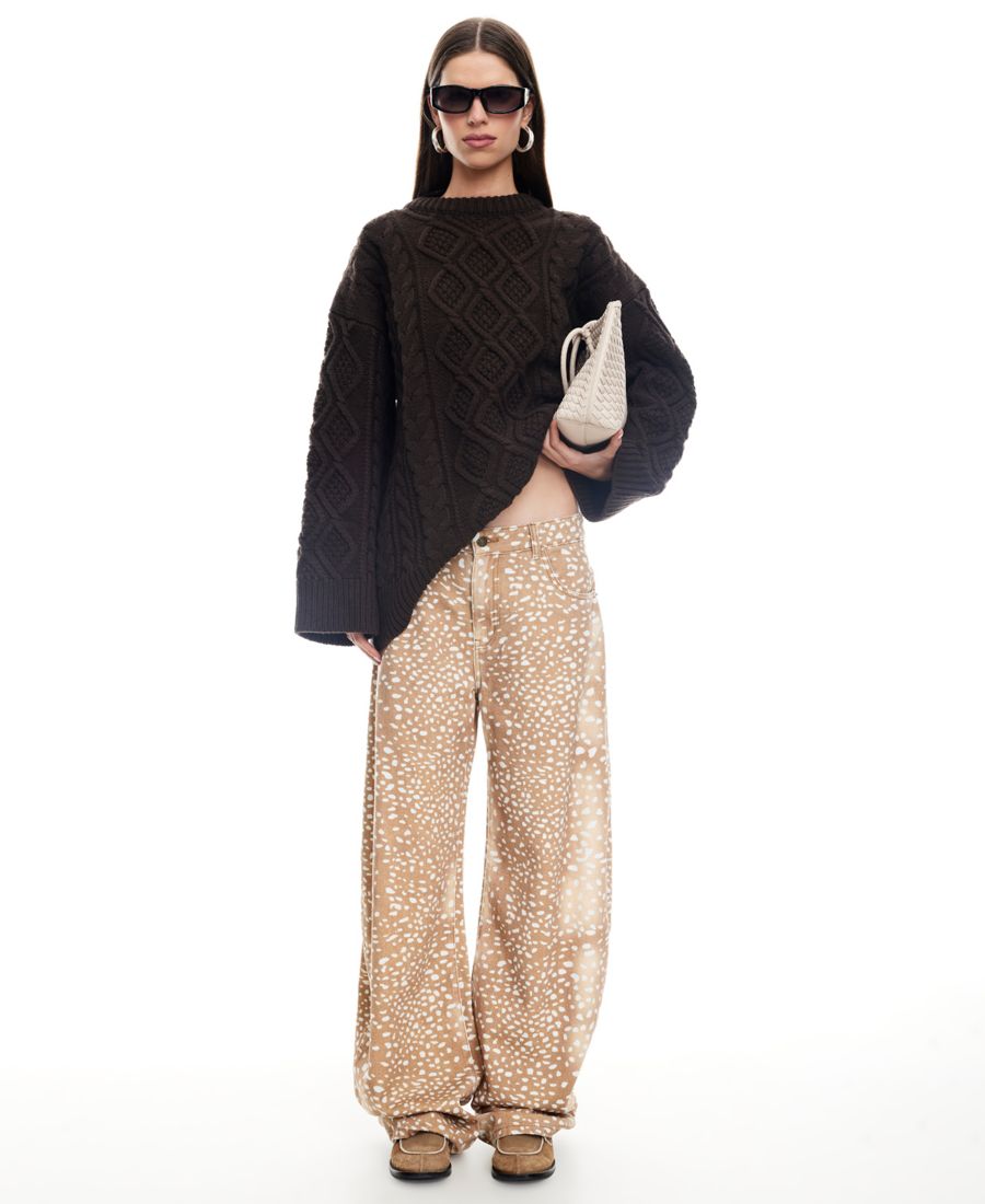 

Женские джинсы с застежкой-молнией спереди в форме подковы Lioness, Bambi