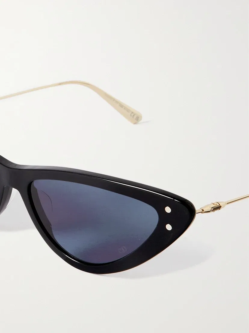 Солнцезащитные очки MissDior B4U «кошачий глаз» из ацетата и под золото DIOR EYEWEAR, черный — фото 4