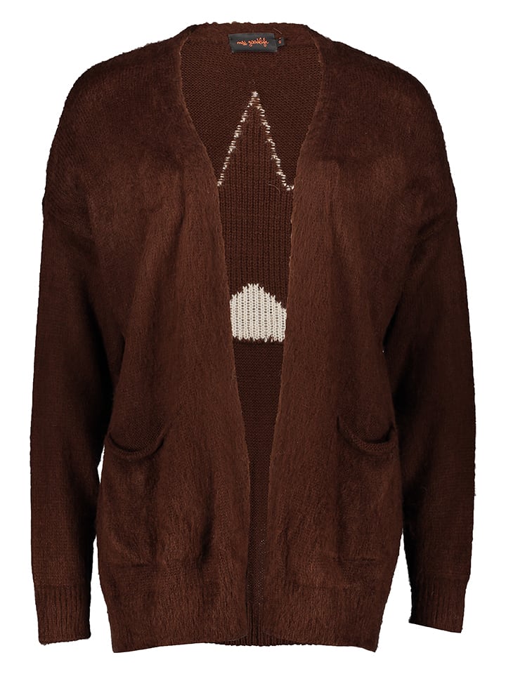 

Кардиган Звезда темно-коричневого/кремового цвета miss goodlife