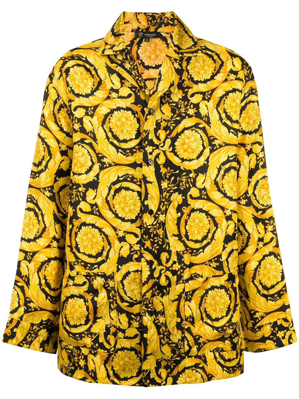 

Рубашка с принтом Barocco VERSACE, желтый