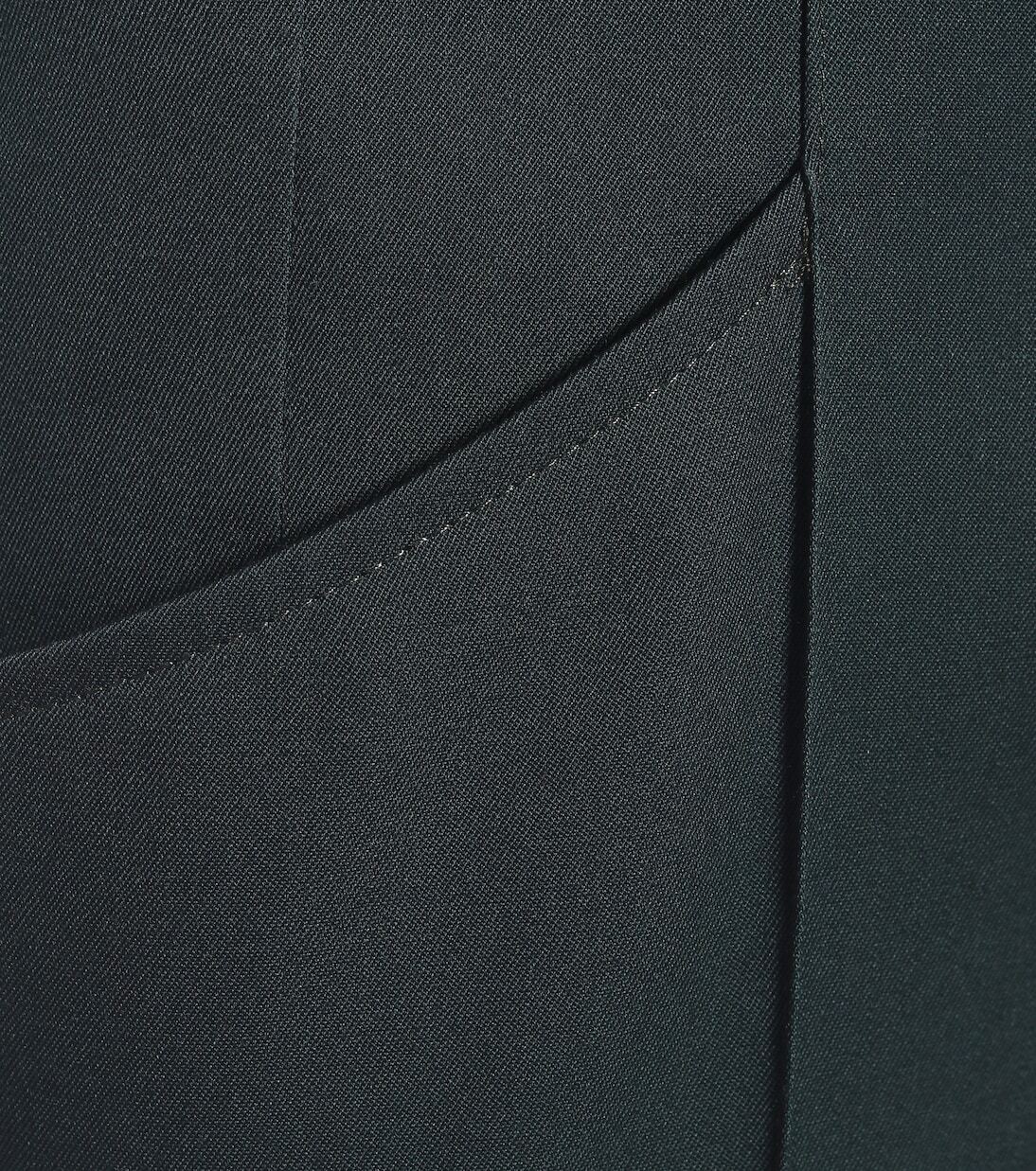 Шерстяные брюки Padme с высокой талией Isabel Marant, Dark Green — фото 4