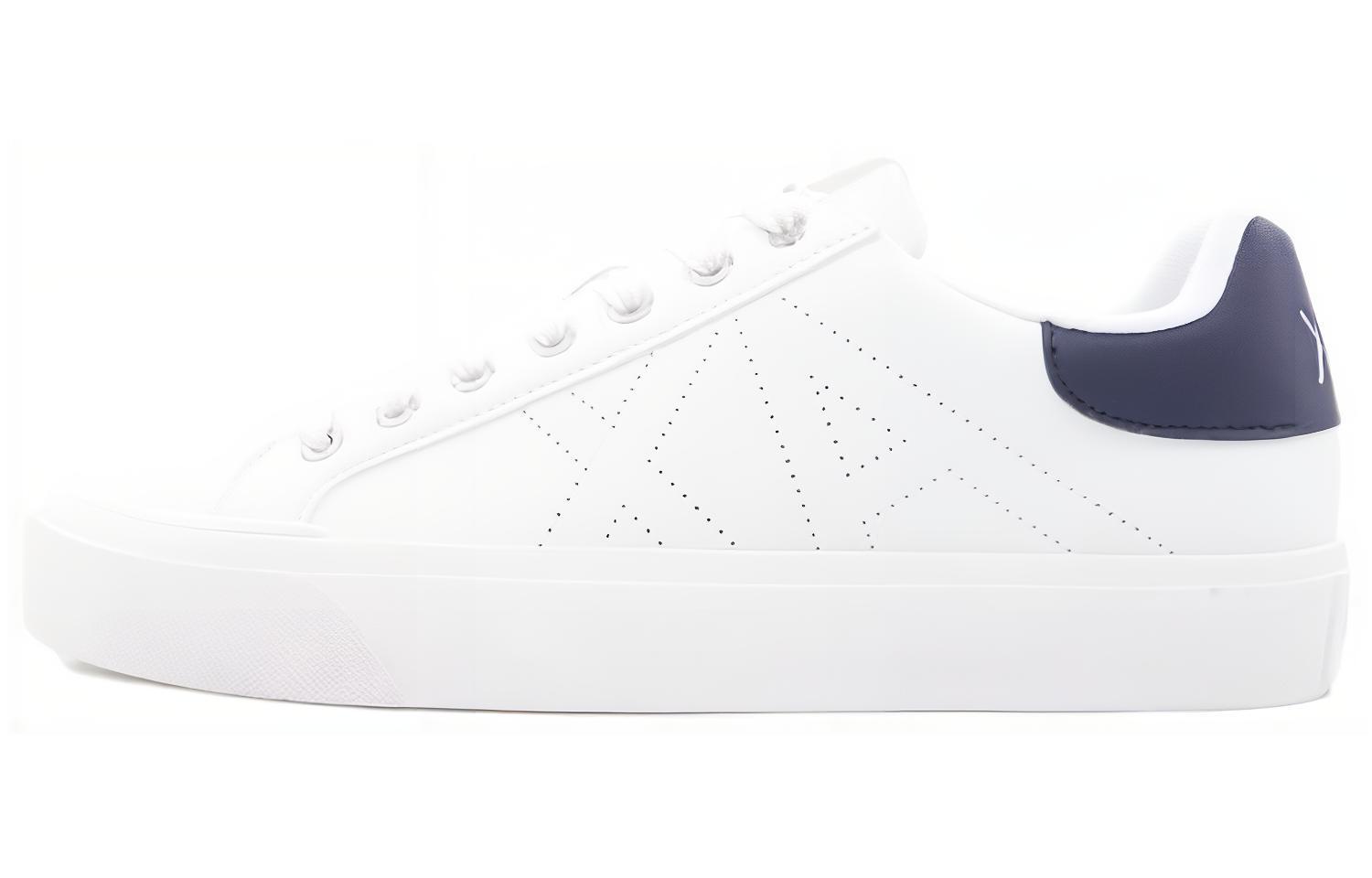 

Кроссовки EMPORIO ARMANI Skateboarding Shoes Men Low-top White/Blue, белый/синий