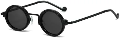 

Солнцезащитные очки овальной формы 2026 года для женщин с градиентным переходом цвета, модные панк-очки для мужчин, защита от ультрафиолета UV400 MTZJH, Black Gray