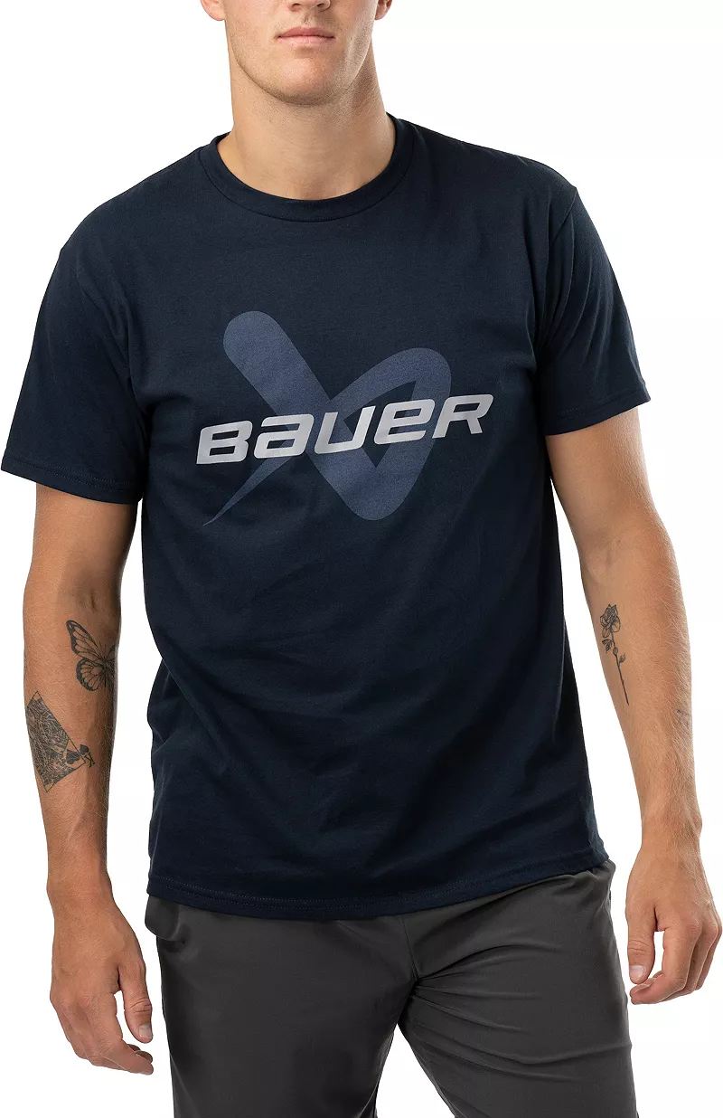 

Футболка Bauer Adult S24 Core Lockup с короткими рукавами, темно-синий