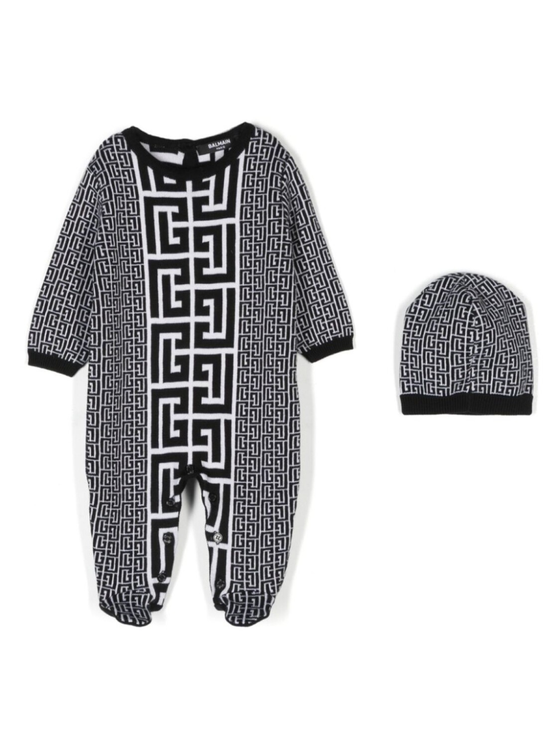 

Balmain Kids пижама с монограммой, черный