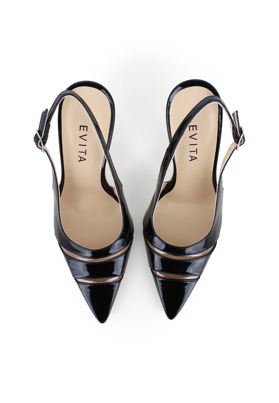 Туфли-лодочки с открытой пяткой EVITA Pia, Black — фото 3