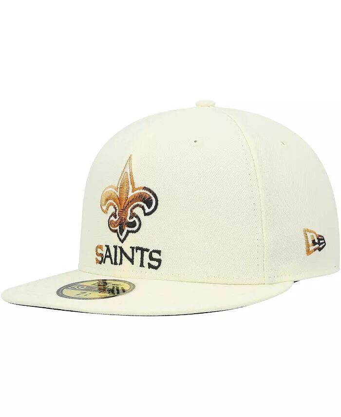 

Мужская кремовая шляпа New Orleans Saints Chrome Color Dim 59FIFTY New Era