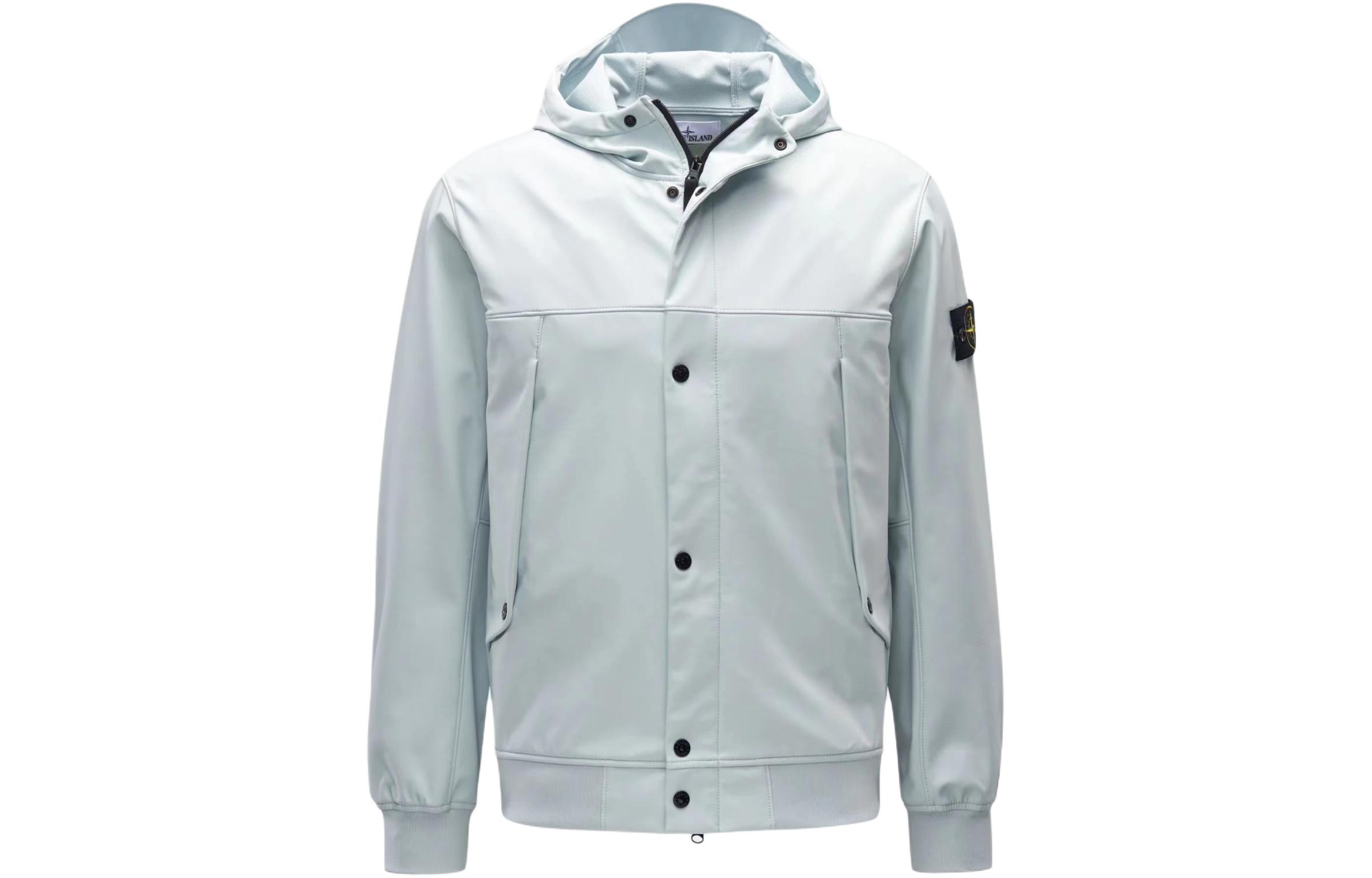 STONE ISLAND Куртка мужская небесно-голубая, Ice Frost Blue — фото 3
