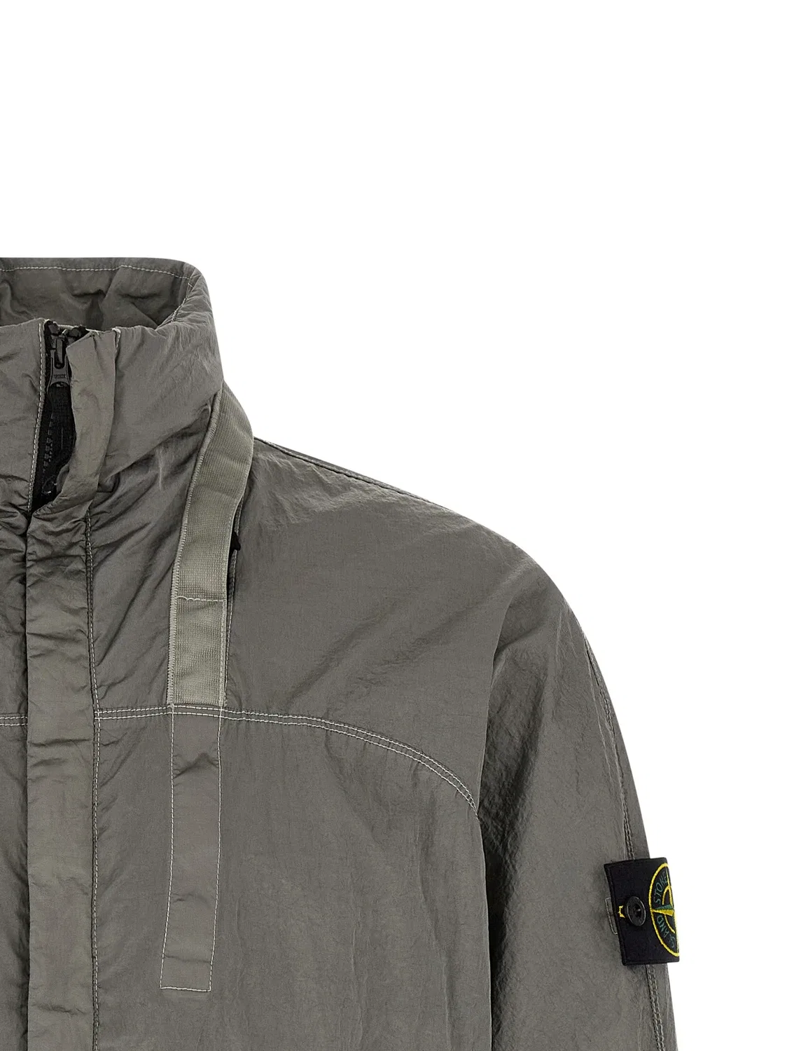 Бомбер Nylon Metal Watro Stone Island, серый — фото 3