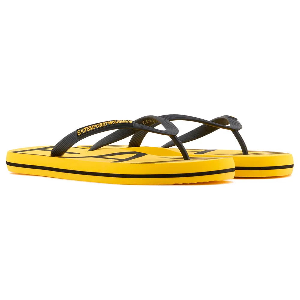 EA7 EMPORIO ARMANI XCQ004_XK196 шлепанцы, желтый