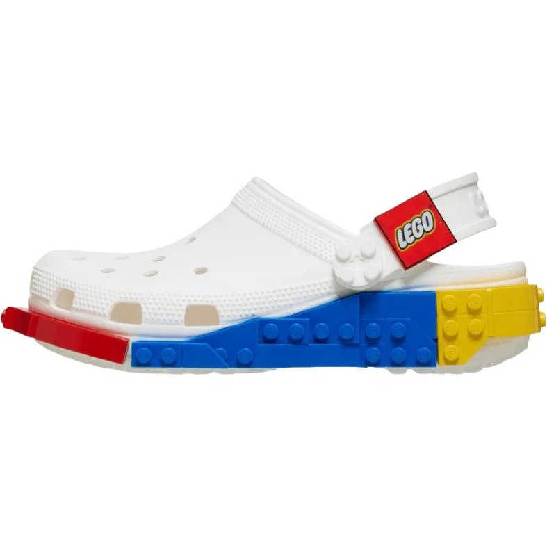 Детские сабо Crocs x LEGO Quick Dry White