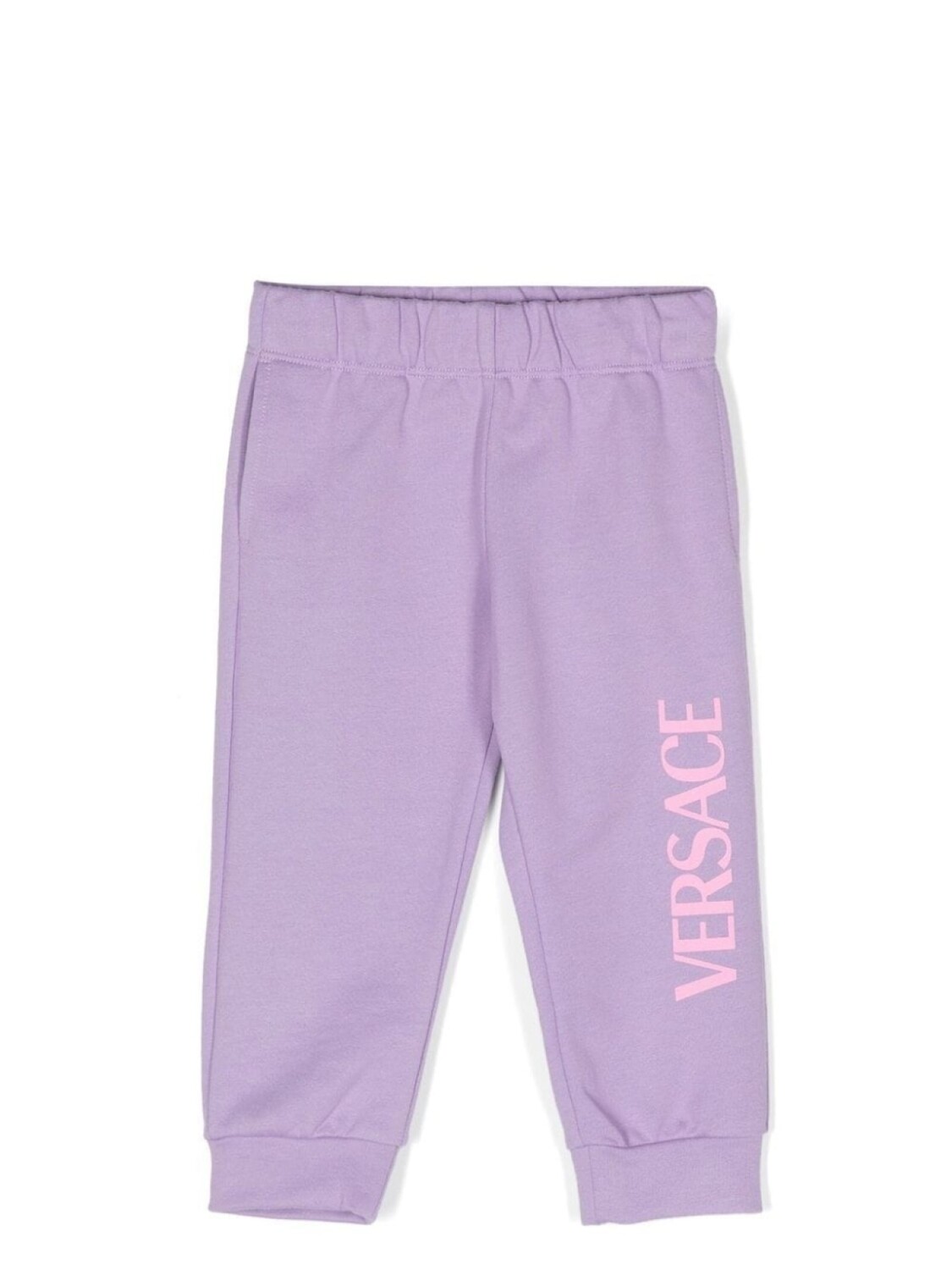 

Versace Kids logo-print track pants, фиолетовый