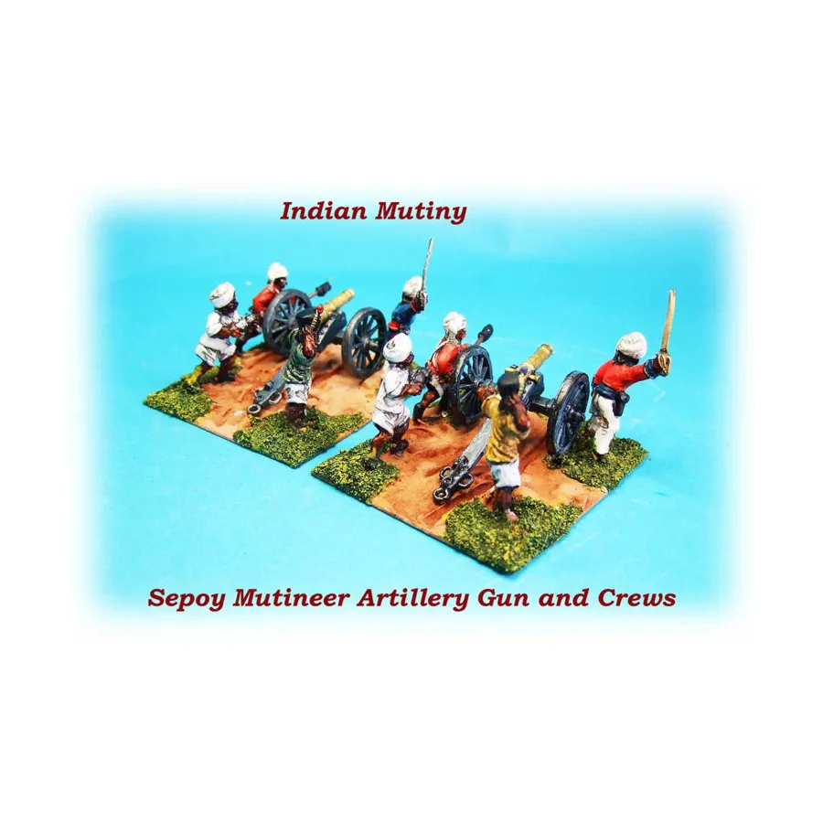 

Мятежник 9 фунтов. Оружие и команда, Indian Mutiny 1857-1859 - Sepoys (28mm)