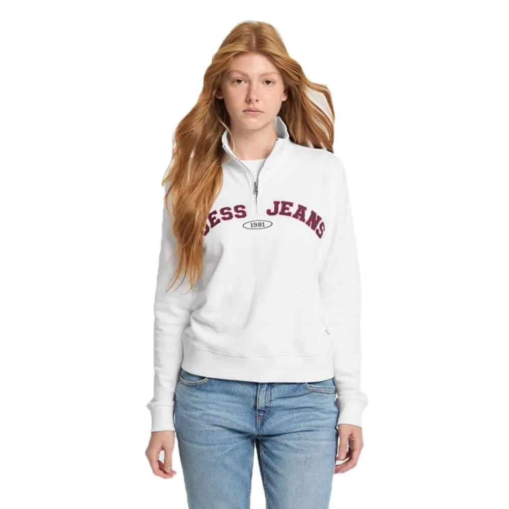 

Толстовка Guess Jeans Gj Reg half zip, белый
