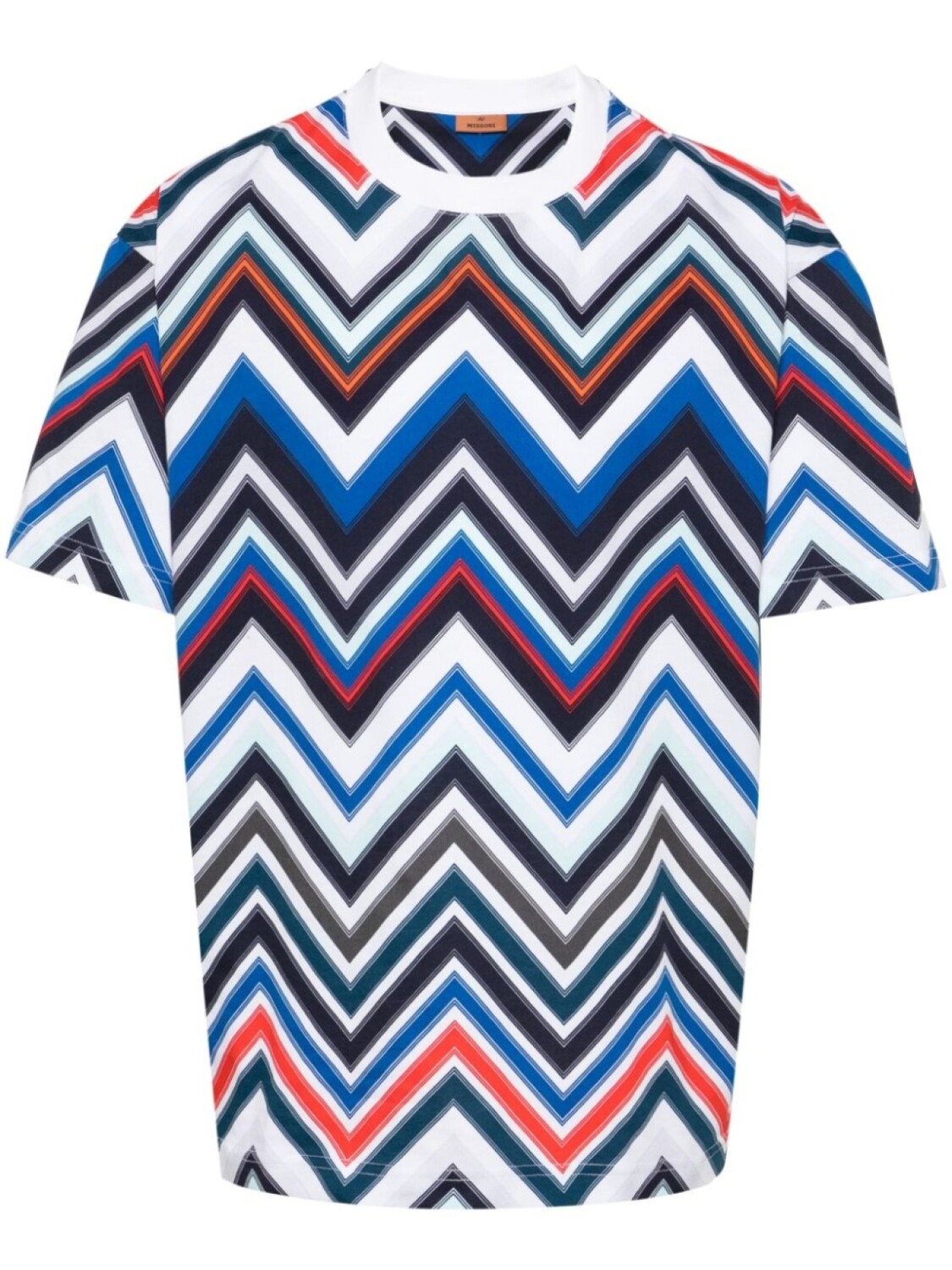 

Missoni футболка с узором зигзаг, синий