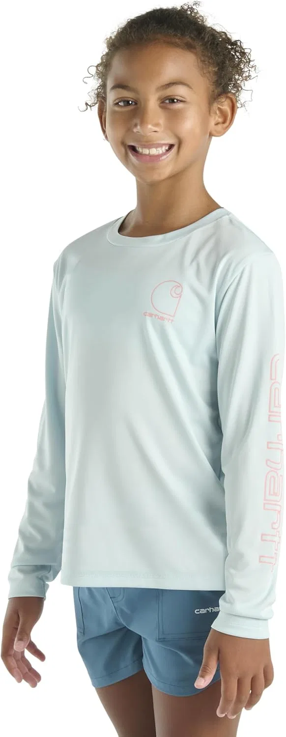 Футболка детская с длинным рукавом Carhartt, Light Blue — фото 3