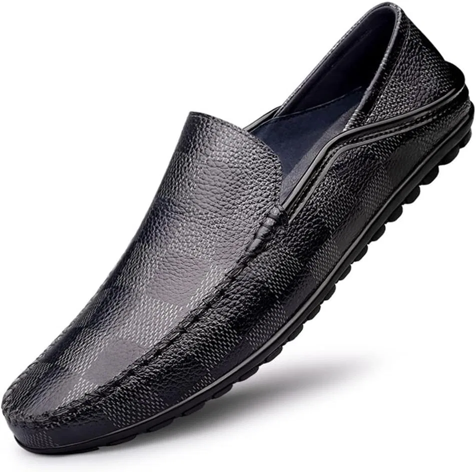Лоферы Leather Anti-Slip, модель Driving Moccasins, черный ZUZALA — фото 2