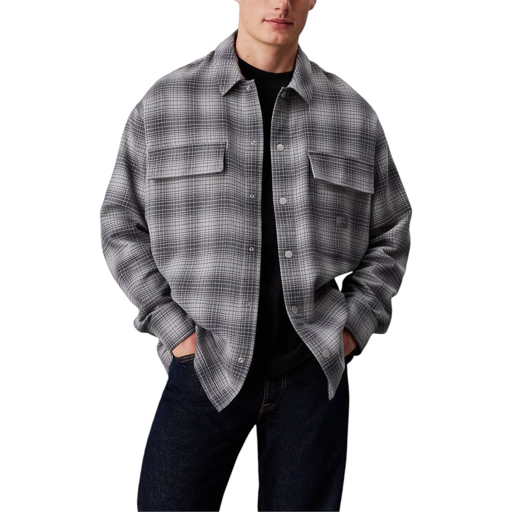 

Белая хлопковая рубашка Calvin Klein Jeans