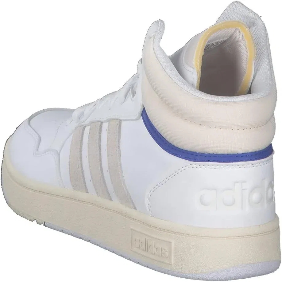 Кроссовки Adidas Herren Hoops 3.0 Mid Lifestyle Basketball Classic Vintage Schuhe, Cloud White Chalk White Core Black — фото 4