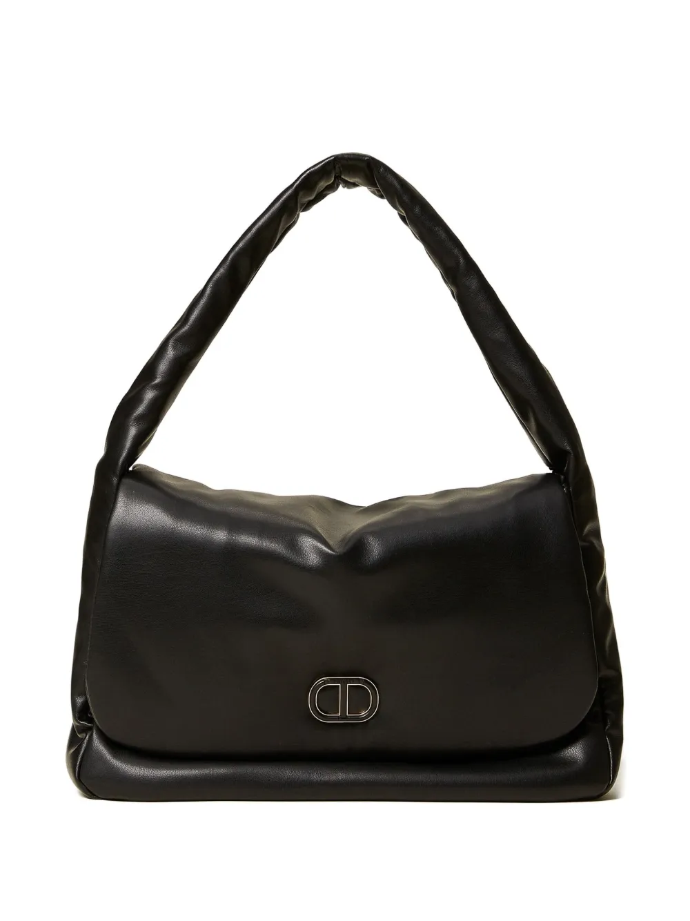 

Дутая сумка на плечо с верхней ручкой TWINSET, черный