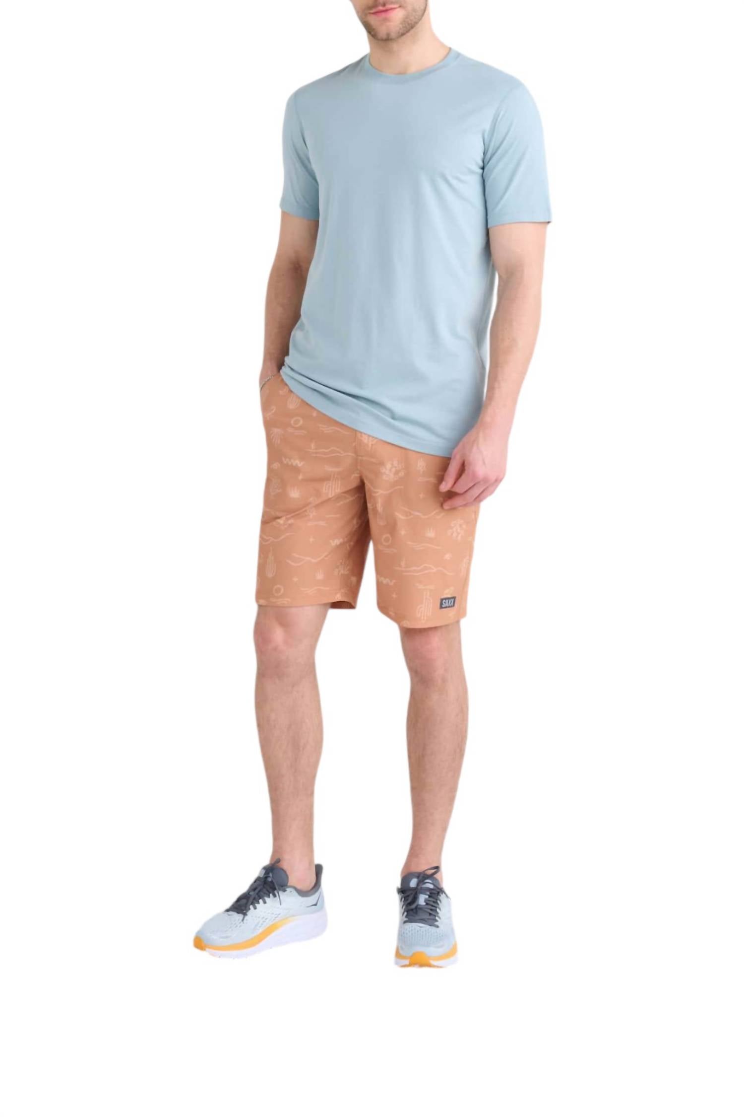 

Футболка Droptemp Cooling Cotton Tee цвета Clay Blue SAXX
