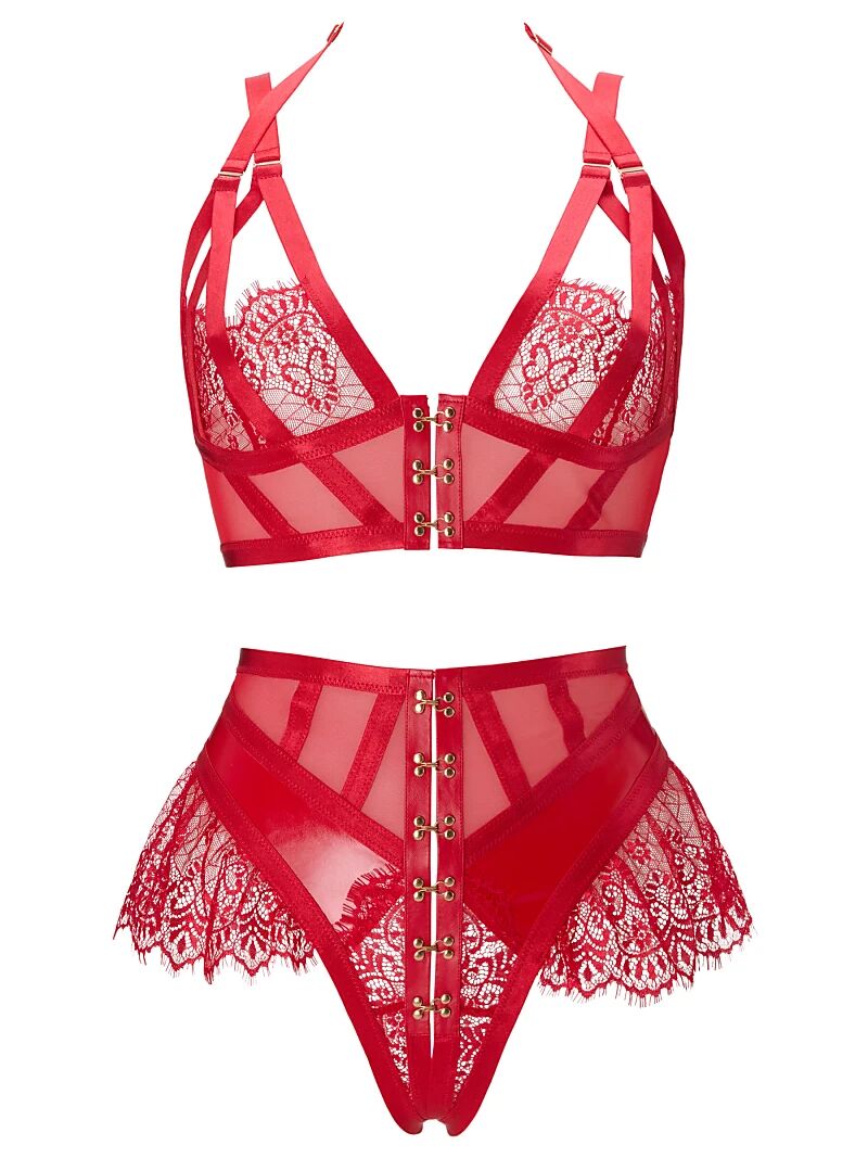 

Ann Summers Яркий комплект с вырезом в красном цвете