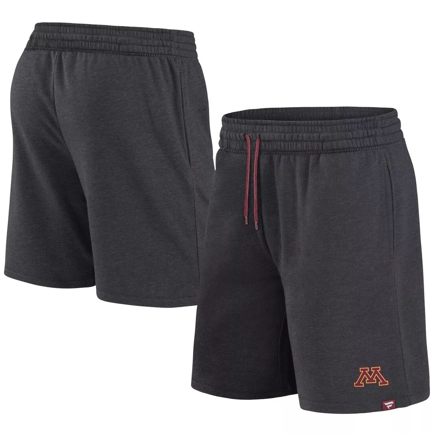 

Мужские фирменные шорты с логотипом Heather Charcoal Minnesota Golden Gophers Primary Fanatics
