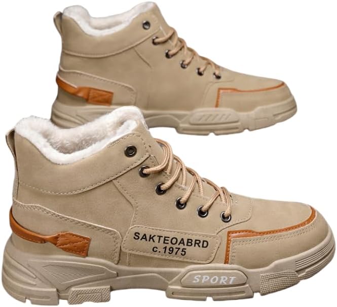 

Мужские походные ботинки для улицы, дышащие, удобные, противоскользящие с теплой подкладкой для прогулок на природе, походов и альпинизма, осень и зима Hhhchpm, хаки