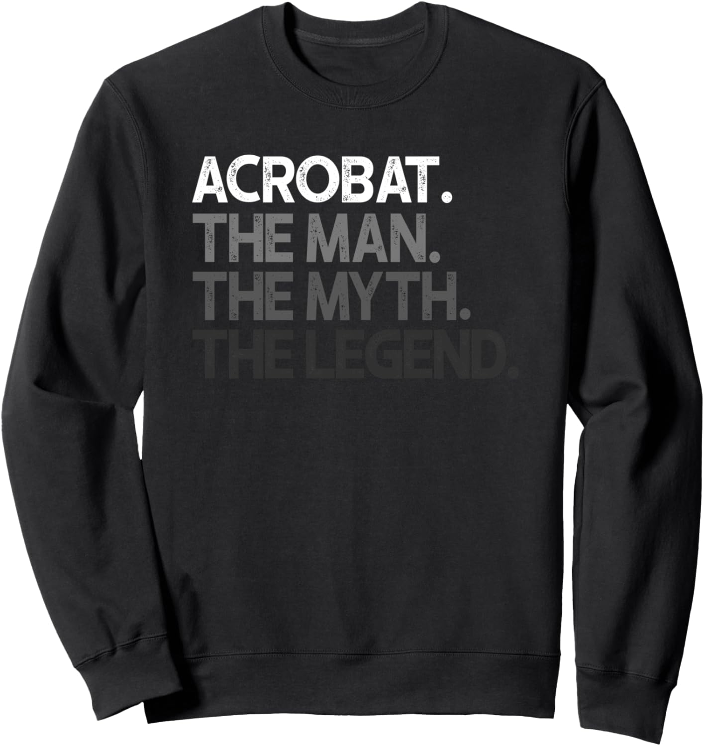 

Толстовка с надписью «Подарок акробата, человек, миф, легенда» Acrobat Gifts, черный