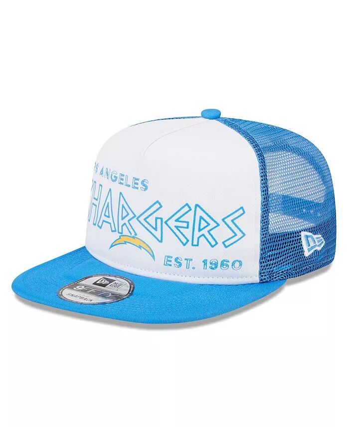 

Мужская белая/пудрово-синяя кепка Los Angeles Chargers Banger 9Fifty Trucker Snapback New Era, белый