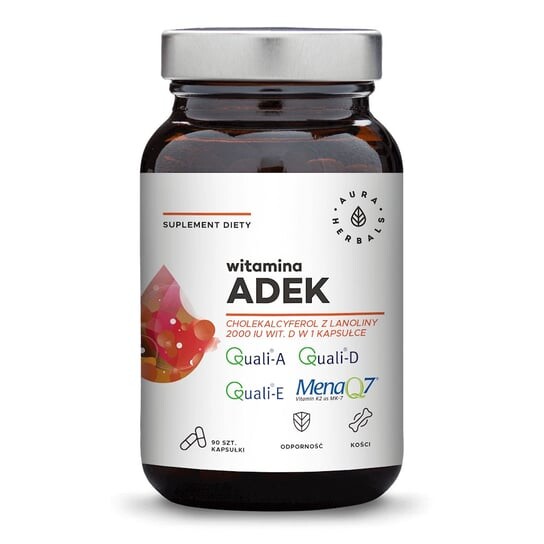 

Aura Herbals, Витамин АДЕК, 90 капсул