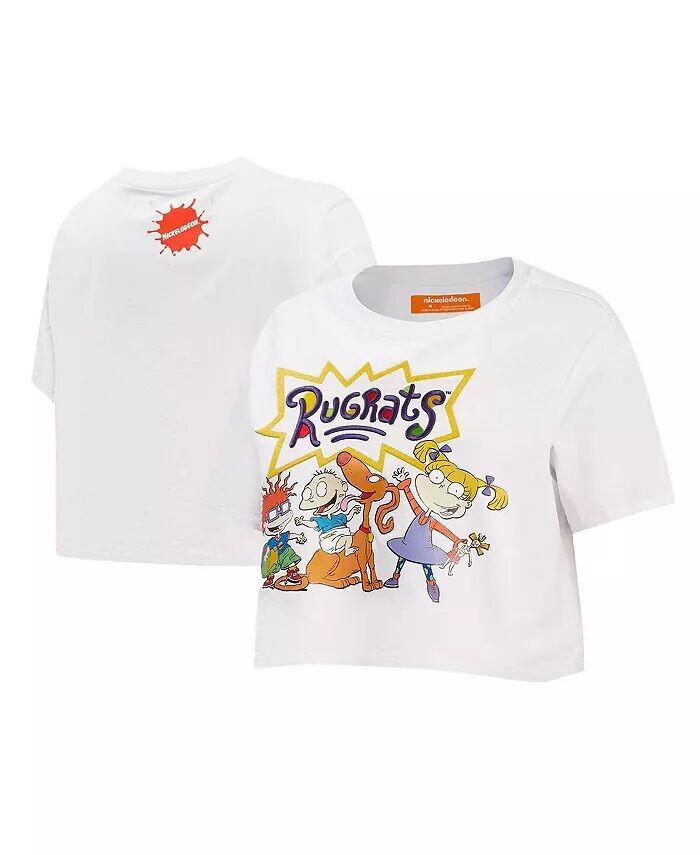 

Женская белая укороченная футболка Rugrats Group Freeze Max