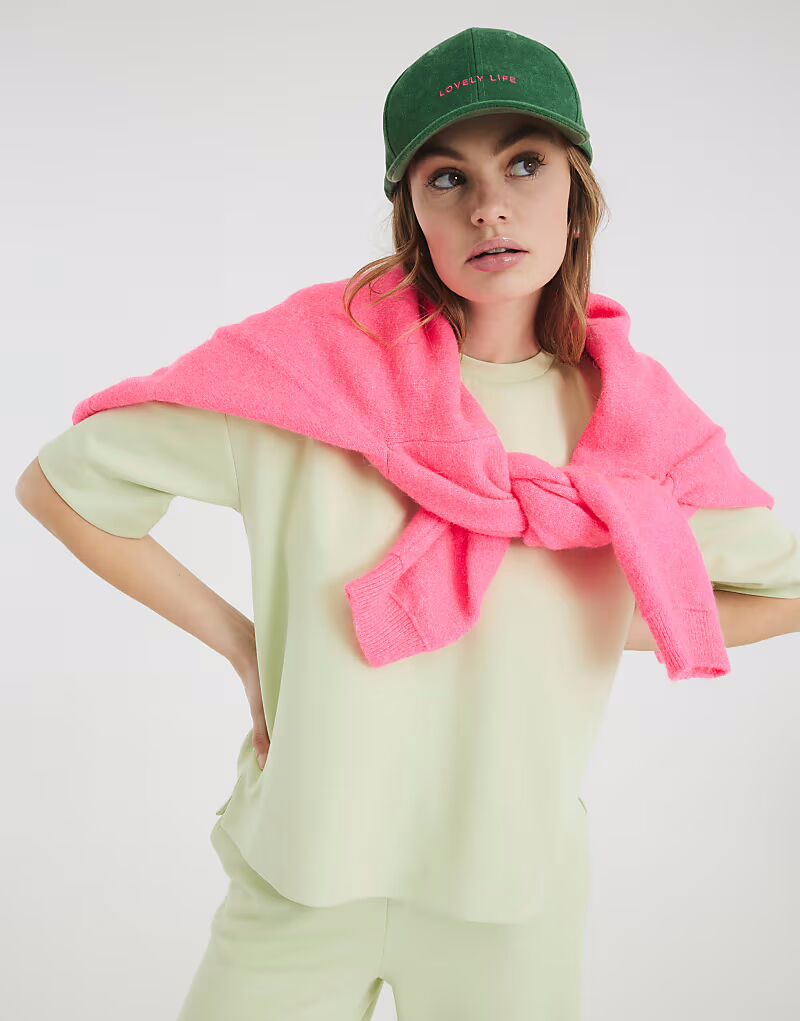 

Футболка свободного кроя River Island зеленого цвета